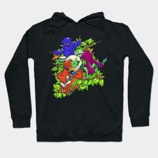 Colorful rock music - Bird Rock Band Hoodie